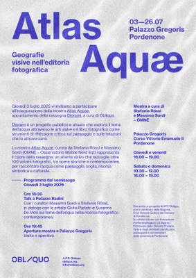 Inaugurazione Mostra "Atlas Aquae. Geografie visive nell’editoria fotografica"